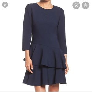 Eliza J Ruffles Hem Dress